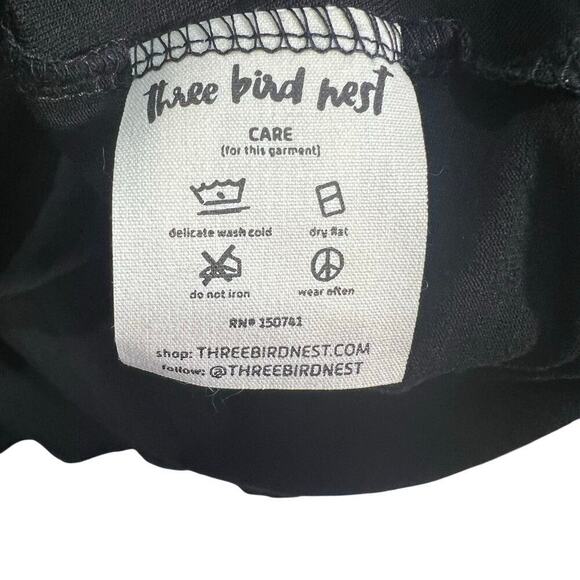 Three Bird Nest M Cross Front Long Sleeve Blouse Boho Casual Boutique with Tags - Picture 4 of 7